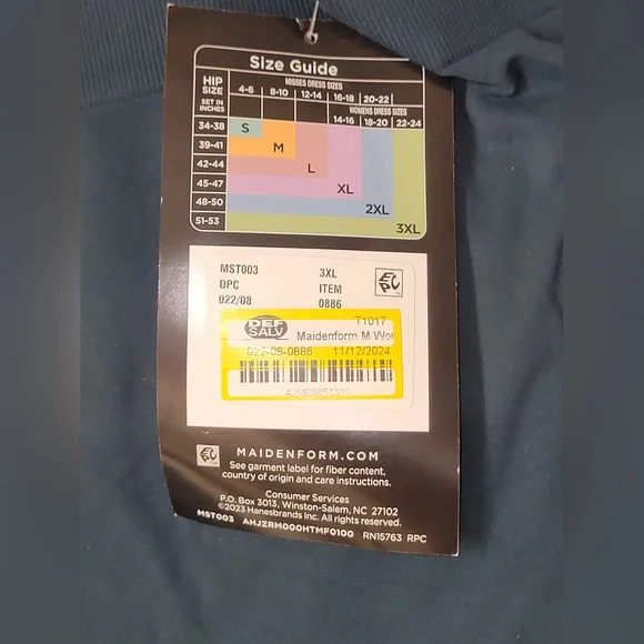 Maidenform Basically Sexy Seamless Smoothing Short - Dark Green Size 3XL - Picture 3 of 5